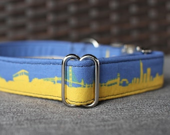 Golden State Hundehalsband | San Francisco Hundehalsband | Basketball-Hundehalsband | Sporthundehalsband | Hundehalsband | Großes Hundehalsband
