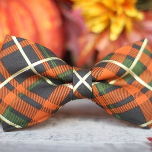 Pajarita a cuadros de otoño / Pajarita de otoño / Pajarita para niños / Pajarita para niños pequeños / Pajarita / Pajarita para perros / Pajarita para hombres / Pajarita para bodas