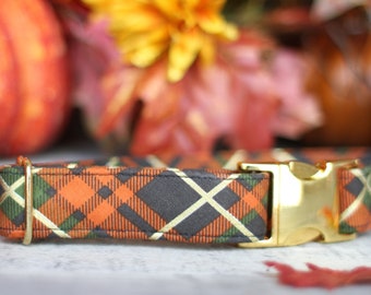 Autumn Dog Collar, Plaid Dog Collar, Fall Dog Collar, Southwest Collar, Female Dog Collar, Male Dog Collar, Small Dog Collar, Large Dog