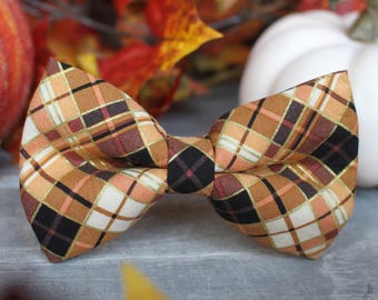 Autumn Plaid Bow Tie, Fall,  Bow Tie for Men, For Him, Bowtie, Toddler Bow Tie, Dog Bow Tie, Mens Bow Tie, Boys Bow Tie, Wedding Bow Men