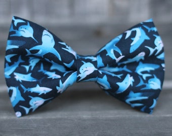 Shark Bow Tie | Boys Bow Tie | Toddler Bow Tie | Bow Tie for Men | For Him | Bowtie | Dog Bow Tie | Mens Bow Tie | Wedding Bow Men