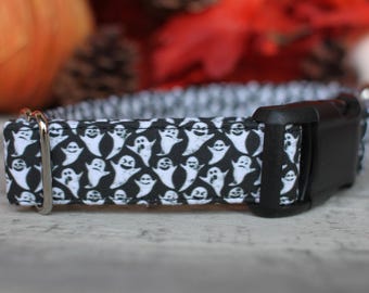 Ghosts Dog Collar, Halloween Pet Collar, Fall Dog Collar, Female Dog Collar, Male Dog Collar, Small Dog Collar, Large Dog Collar