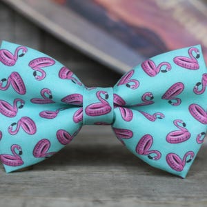 Flamingo schwebt Fliege | Hundefliege | Jungen Fliege | Herren Fliege | für Ihn | Fliege | Herren Fliege | Hochzeit Bow Men | Lustige Fliege