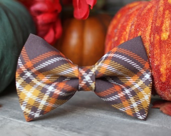 Autumn Bow Tie | Fall Bow Tie | Plaid Bow Tie | Boys Bow Tie | Toddler Bow Tie | Bowtie | Dog Bow Tie | Mens Bow Tie | Wedding Bow Men
