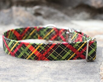 Tartan Christmas Collar | Pet Collar | Male Dog Collar | Large Dog Collar | Small Dog Collar | Dog Collar | Christmas Dog Collar