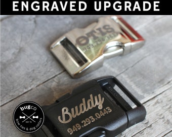 Upgrade für gravierte Schnalle, Go Tagless, Lasergravur