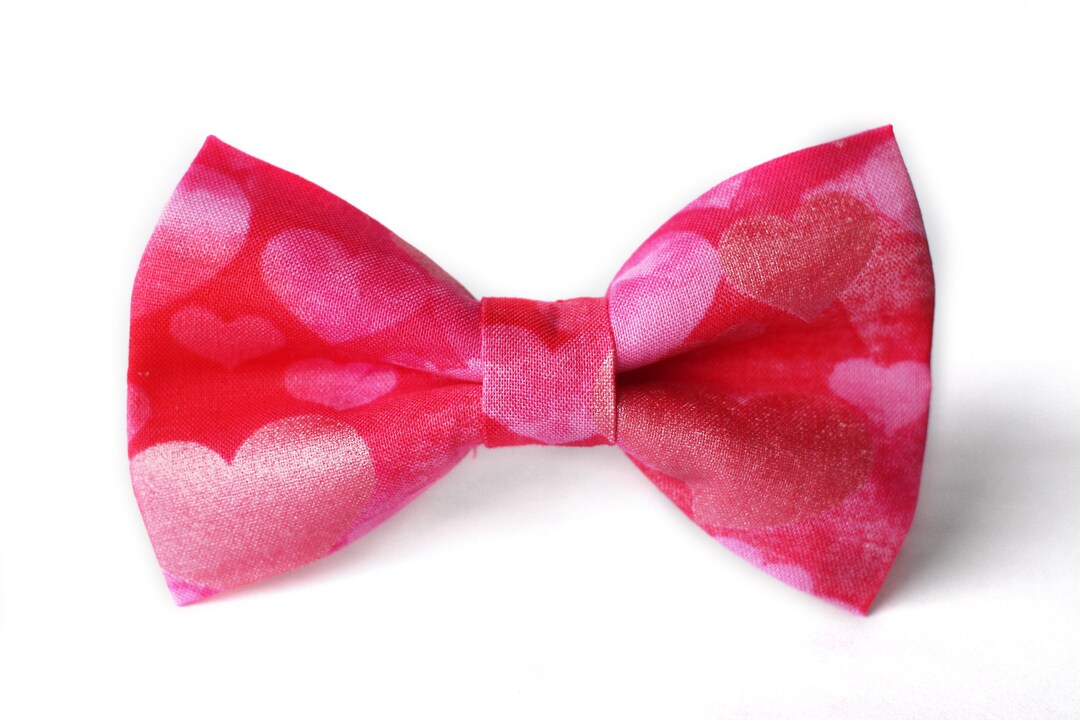 Hearts Bow Tie Valentines Bow Tie Boys Bow Tie Bow Tie for Etsy