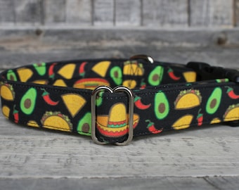 Collar para perro Cinco de Mayo, Collar para perro Taco, Collar de verano, Collar para perro macho, Collar para perra, Collar para perro grande, Collar para perro pequeño