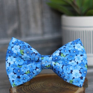 Floral Bow Tie, Flowers Bow Tie, Formal Bow Tie, Bow Tie for Wedding, Groomsmen Bow Tie, Mens Bow Tie, Boys Bow Tie, Dog Bow Tie