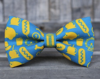 Fair Bow Tie | Food Bow Tie | Corn Dogs Bow Tie | Boys Bow Tie | Toddler Bow Tie | Bowtie | Dog Bow Tie | Mens Bow Tie | Wedding Bow Men