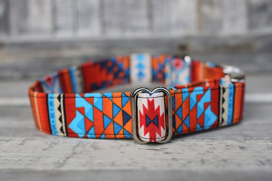 Southwest Dog Collar, Dog Collar, Male Dog Collar, Winter Dog Collar