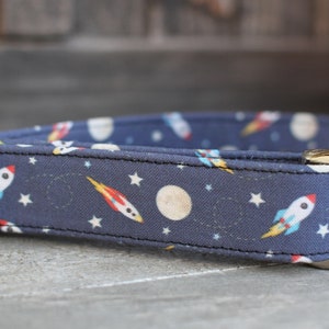 Rocket Dog Collar, Space Dog Collar, Male Dog Collar, Fabric Dog Collar, Large Dog Collar, Small Dog Collar, Gift for Pet Lovers