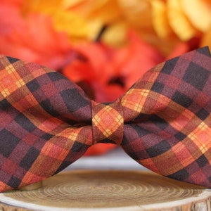 Pajarita de cuadros otoñales, pajarita de cuadros, pajarita para niño, pajarita para hombre, pajarita para niño pequeño, pajarita, pajarita para perro, pajarita para hombre, pajarita para boda