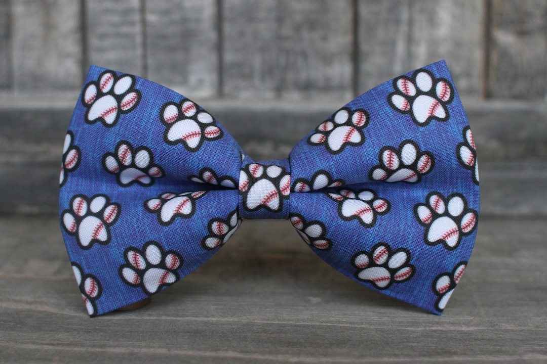 Baseball Bow Tie Bow Tie for Men for Him Bowtie Self Tie Dog Bow Tie