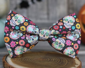 Sugar Skulls Fliege, Dia de los Muertos Fliege, Halloween Fliege, Herren Fliege, Kleinkind Fliege, Jungen Fliege, Fliege für Hunde