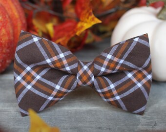 Autumn Plaid Bow Tie, Fall,  Bow Tie for Men, For Him, Bowtie, Toddler Bow Tie, Dog Bow Tie, Mens Bow Tie, Boys Bow Tie, Wedding Bow Men