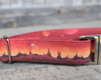 Mars Dog Collar, Space Dog Collar, Male Dog Collar, Fabric Dog Collar, Large Dog Collar, Small Dog Collar, Gift for Pet Lovers