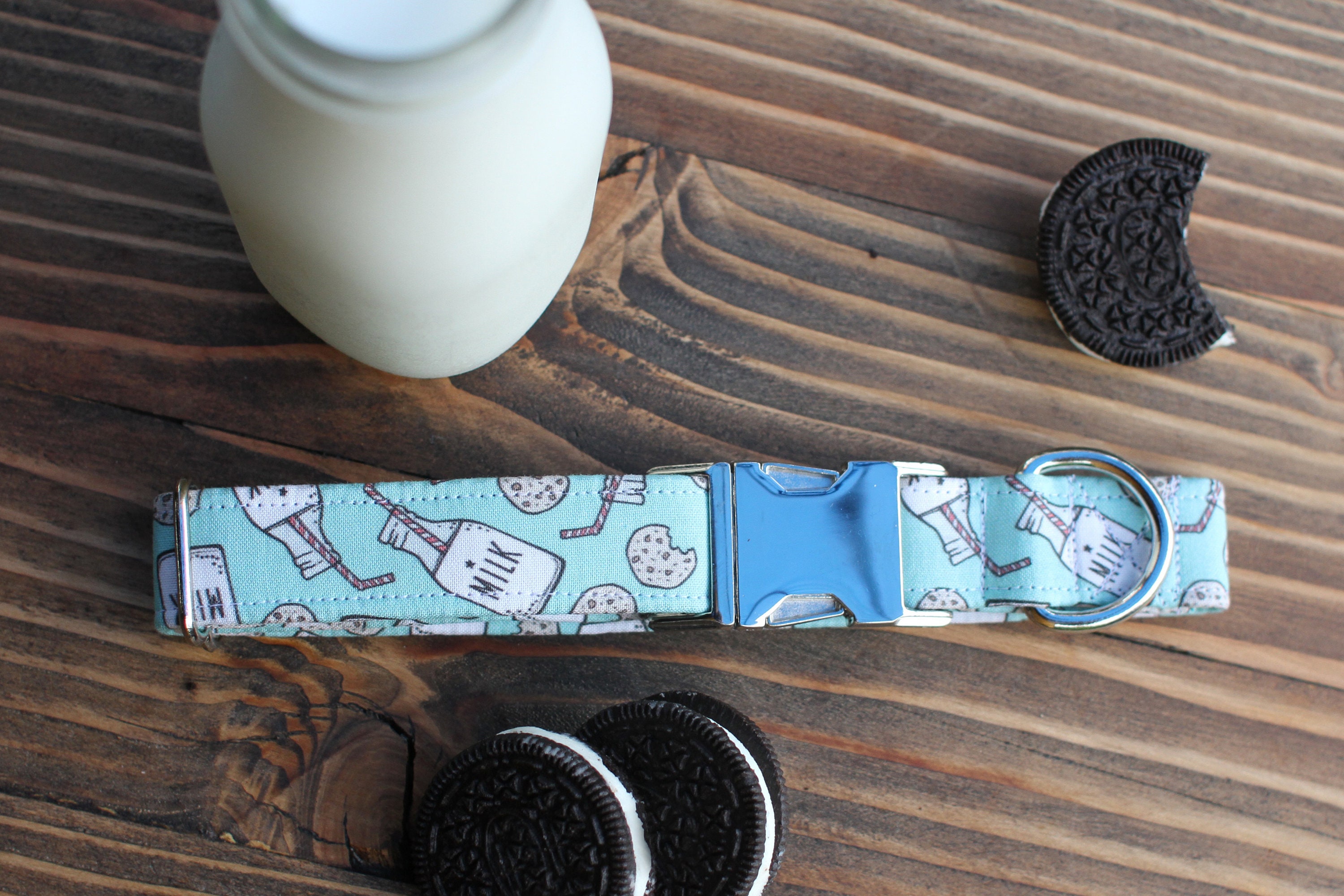 Milk & Cookies Dog Collar | Male Pet Girl Novelty Large Small