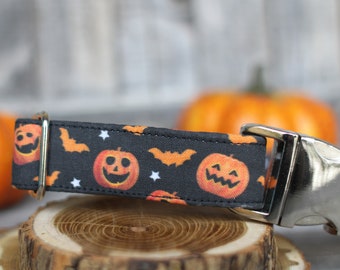 Halloween Dog Collar, Pumpkin Dog Collar, Autumn Dog Collar, Fall Dog Collar, Female Dog Collar, Male Dog Collar, Small Dog Collar, Large