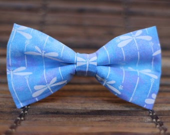 Blue Dragonfly Bow Tie | Boys Bow Tie | Toddler Bow Tie | Bow Tie for Men | For Him | Bowtie | Dog Bow Tie | Mens Bow Tie | Wedding Bow Men