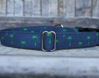 Palm Trees Dog Collar | Hawaiian Dog Collar | Floral Dog Collar | Female Dog Collar | Pet Collar | Large Dog Collar | Small Dog Collar