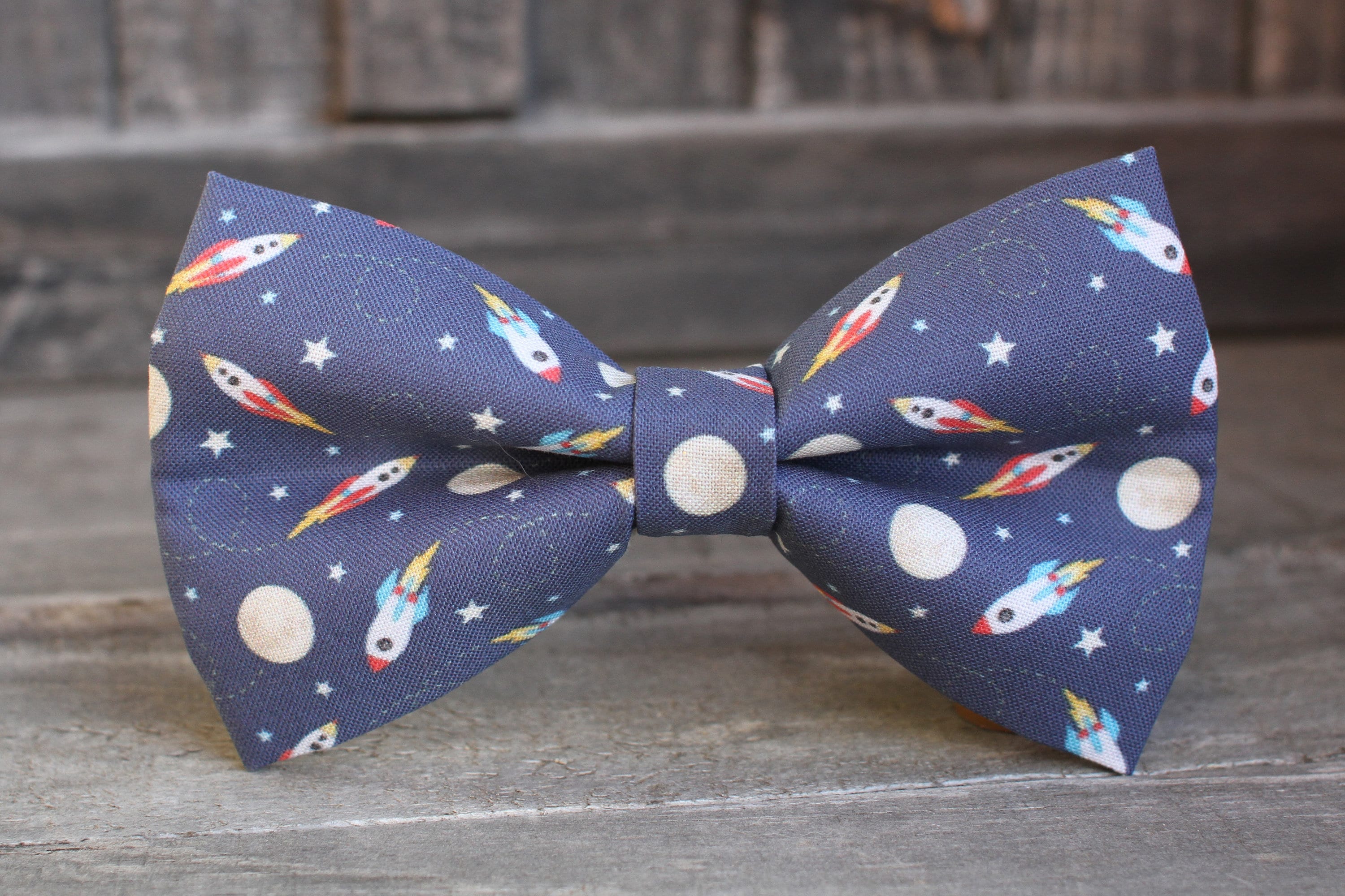 BOW-TIE ボウタイ Rocket Bow Tie, Space Bowtie, Bow Tie for Boys, Toddler Bow Tie