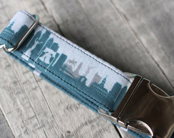 Philadelphia Skyline Dog Collar | Philly Dog Collar | Football Dog Collar  | Sports Dog Collar | Male Dog Collar | Large Dog Collar