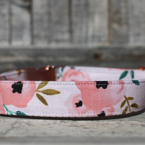 Floral Dog Collar, Girl Dog Collar, Female Dog Collar, Large Dog Collar, Small Dog Collar, Fabric Dog Collar, Gift for Dog Lover, Pet Collar