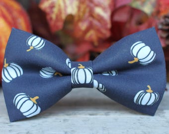 Pumpkin Bow Tie, Fall Autumn Bowtie, Dog, Toddler, and Men