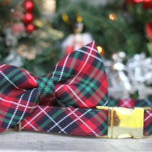 Christmas Plaid Dog Collar, Holiday Dog Collar, Christmas Dog Collar, Male Dog Collar, Dog Collar, Girl Dog Collar, Stocking Stuffer image 4