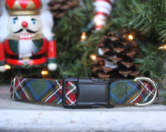 Collier de Noël à carreaux pour chien, Collier pour animal de compagnie en flanelle, Collier pour chien mâle, Collier pour chienne, Collier pour grand chien, Collier pour petit chien