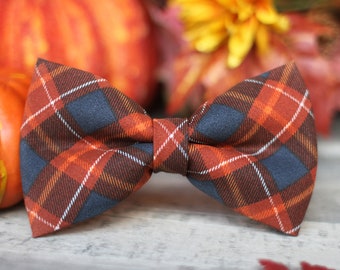 Autumn Bow Tie | Fall Bow Tie | Plaid Bow Tie | Boys Bow Tie | Toddler Bow Tie | Bowtie | Dog Bow Tie | Mens Bow Tie | Wedding Bow Men