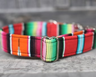 Serape Dog Collar, Southwest Pet Collar, Handmade