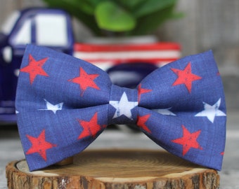 Stars Bow Tie | Patriotic Bow Tie | USA Bow Tie | Bow Tie for Boys | Bow Tie for Men | Bow Tie for Dog | Stars and Stripes | 4th of July