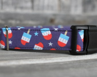 Patriotic Popsicle Dog Collar, Summer Dog Collar, Female Dog Collar, Male Dog Collar, Ice Cream Collar, Small Dog Collar, Large Dog Collar