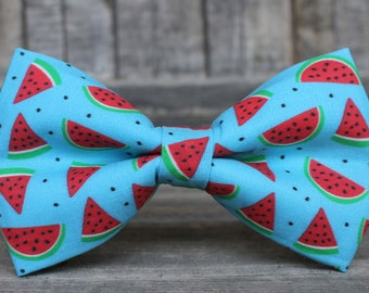 Watermelon Bow Tie | Summer Bow Tie | Toddler Bow Tie | For Him | Bowtie | Dog Bow Tie | Mens Bow Tie | Boys Bow Tie | Wedding Bow Men