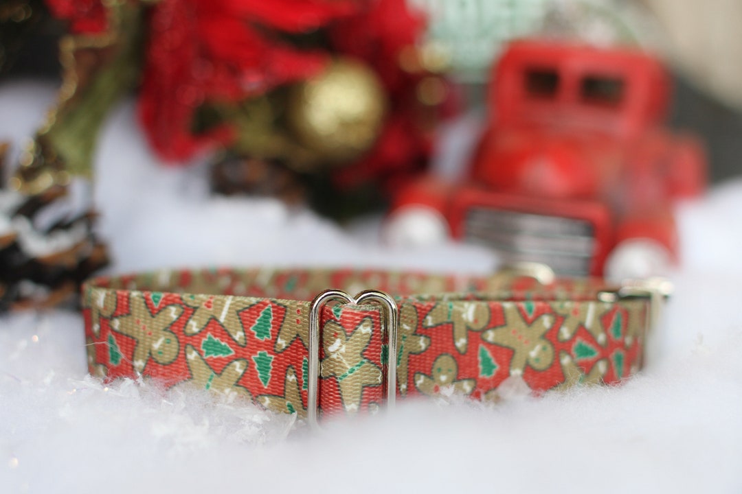 Gingerbread Man Dog Collar Christmas Dog Collar Winter Dog Etsy