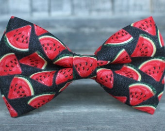 Watermelon Bow Tie | Summer Bow Tie | Bow Tie for Men | For Him | Bowtie | Dog Bow Tie | Mens Bow Tie | Boys Bow Tie | Wedding Bow Men