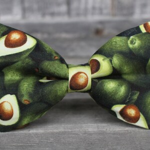 Avocado Bow Tie, Handmade Men's & Dog Bowtie