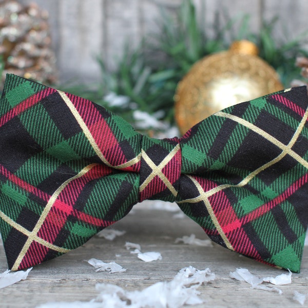 Christmas Bow Tie Etsy