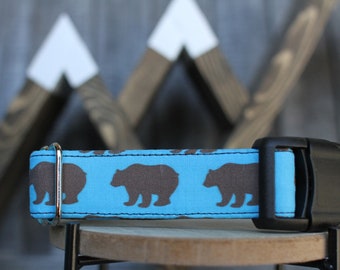 Bear Dog Collar | Fall Dog Collar | Male Dog Collar | Female Dog Collar | Dog Collar | Pet Collar | Large Dog Collar | Small Dog Collar