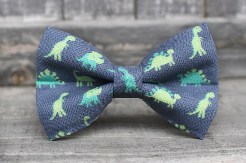 Dinosaur Bow Tie, Bow Tie for Boys, Toddler Bow Tie, Bowtie, Dog Bow Tie, Mens Bow Tie, Boys Bow Tie, Kids Bow Tie, Fun Bow Tie, For Him image 1