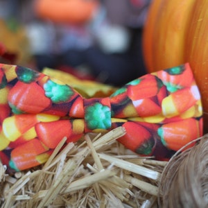 Candy Corn Bow Tie, Halloween Bow Tie, Dog Bow Tie, Mens Bow Tie, Toddler Bow Tie, Boys Bow Tie, Bow Tie for Boys, Bow Tie for Dog