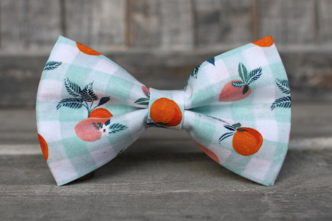 Peach Bow Tie Summer Bow Tie Bow Tie for Men for Him Bowtie Dog Bow Tie