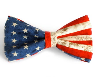 USA Bow Tie | Patriotic Bowtie | Stars Bow Tie | Bow Tie for Boys | Bow Tie for Men | Bow Tie for Dog | Stars and Stripes | 4th of July