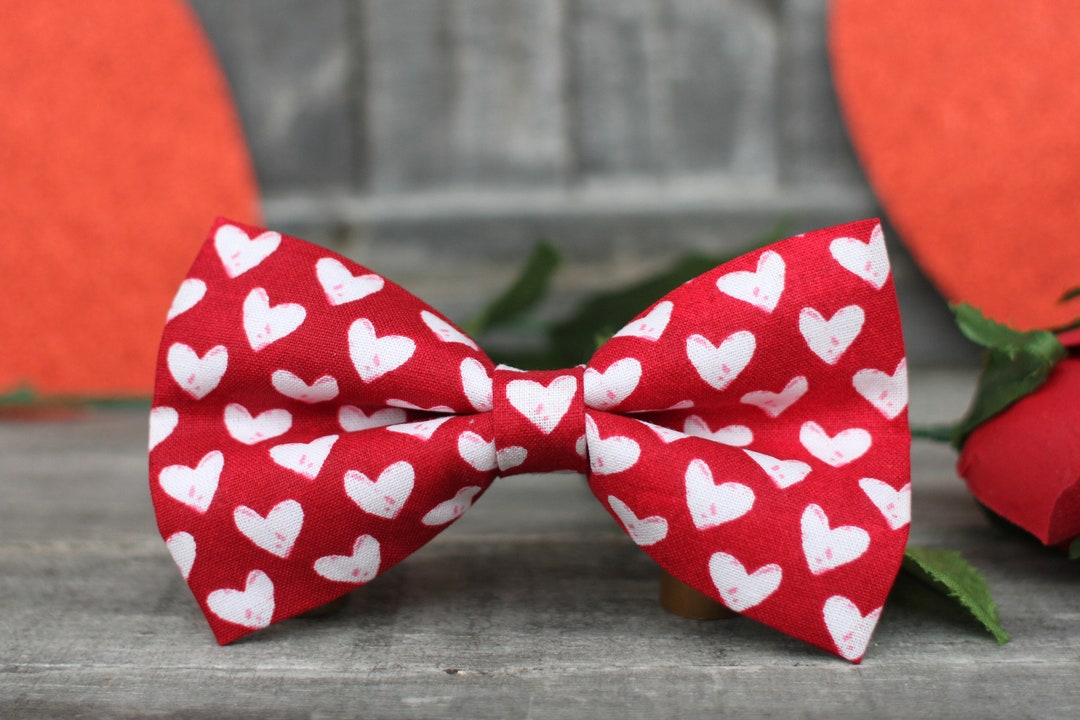 Heart Bow Tie Valentines Bow Tie Boys Bow Tie Bow Tie for Etsy