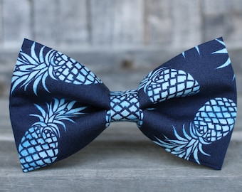 Pineapple Bow Tie, Hawaiian Bow Tie, Bowtie, Dog Bow Tie, Mens Bow Tie, Boys Bow Tie, Kids Bow Tie, Toddler Bow Tie, Fun Bow Tie, For Him