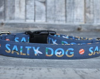 Salziges Hundehalsband, Sommerhalsband, Strandhalsband