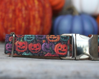 Pumpkin Dog Collar, Autumn Dog Collar, Fall Dog Collar, Female Dog Collar, Male Dog Collar, Small Dog Collar, Large Dog Collar