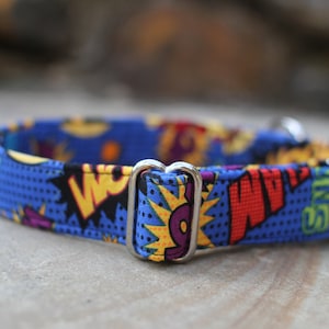 Superhero Sayings Collar | Boy Dog Collar | Male Dog Collar | Superhero Dog Collar | Pet Collar | Large Dog Collar | Small Dog Collar